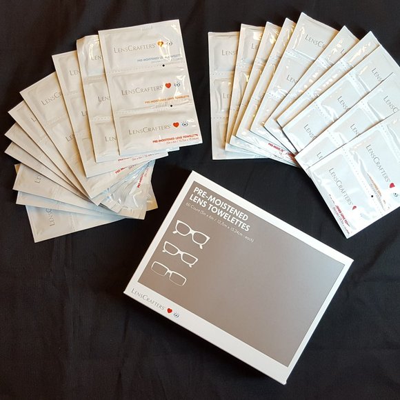 LensCrafters LENS WIPES - (6x) 60 Packs - Crafters Cleaner, camera, phone - Picture 4 of 6